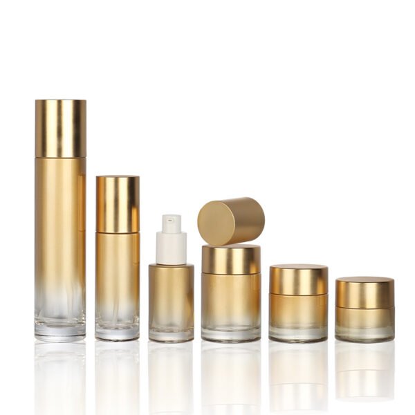 OEM/ODM Cosmetic Container Packaging Set Custom logo Empty Pump Bottle and Jar - Image 4