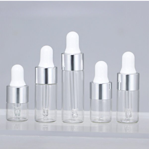 Mini Clear Dropper Glass Vials Essential Oil Bottles - Image 4