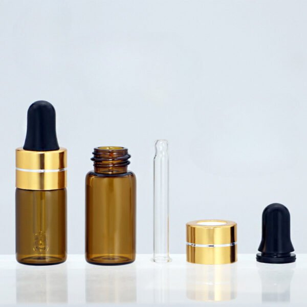 Mini Clear Dropper Glass Vials Essential Oil Bottles - Image 3