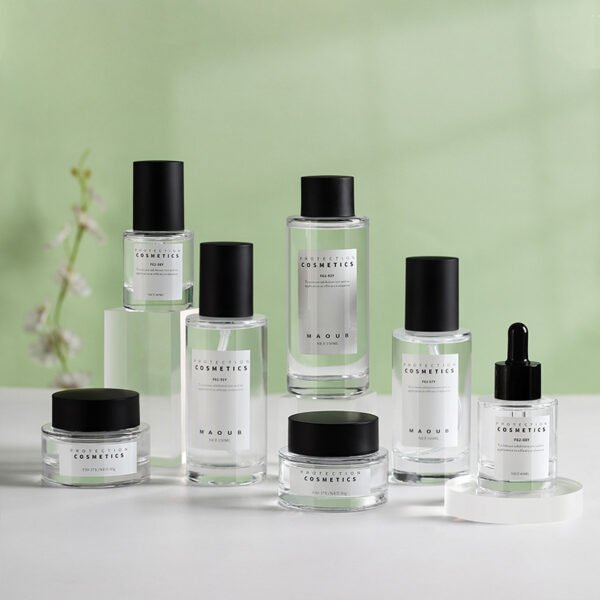 30 50g 40 100 120 150ml Skincare Packaging Set Glass Cosmetic Lotion Serum Bottle - Image 3