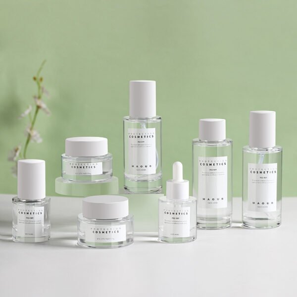 30 50g 40 100 120 150ml Skincare Packaging Set Glass Cosmetic Lotion Serum Bottle
