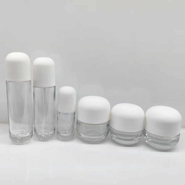 Skincare Packaging Cosmetic Glass Lotion Serum Pump Bottle Face Cream Jar - Image 6