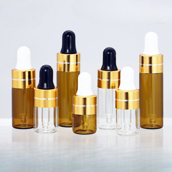 Mini Clear Dropper Glass Vials Essential Oil Bottles