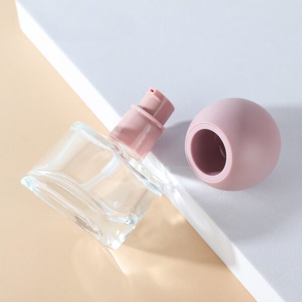30ml 1oz empty frosted foundation glass bottle packaging - Image 2