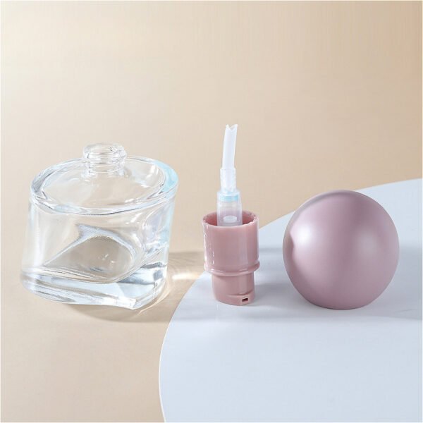 30ml 1oz empty frosted foundation glass bottle packaging - Image 3