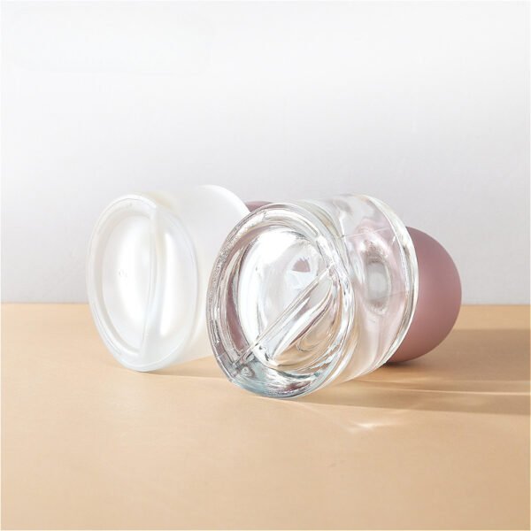 30ml 1oz empty frosted foundation glass bottle packaging - Image 4