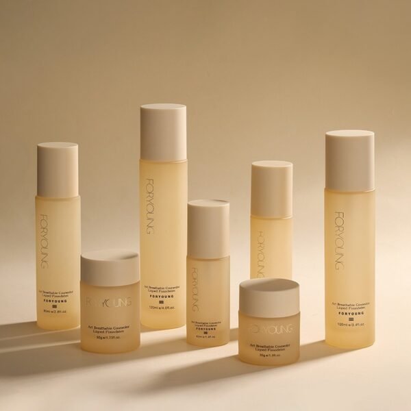 Custom Glass Skincare Set for Lotion Toner Bottle Cream Jar - Image 2