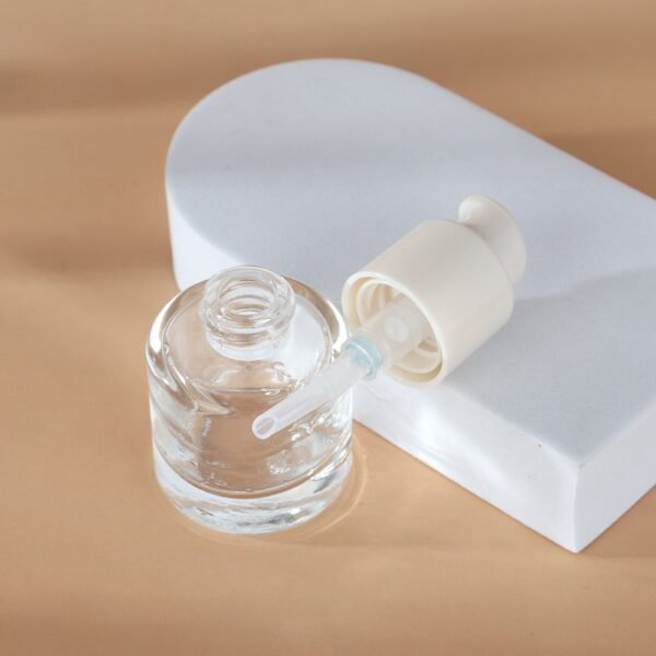 OEM 20ml Clear Glass Bottle with Pump Cosmetic Packaging - Image 3