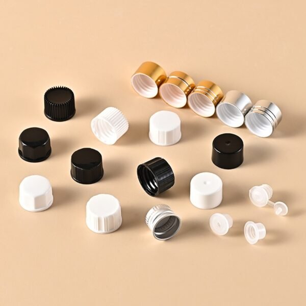 Amber Essential Oil Glass Bottles with Black Caps 1ml 2ml 3ml 5ml - Image 3