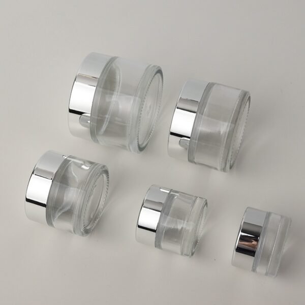 Premium Glass Cream Jars for Luxury Face Eye Cream Packaging - Image 3