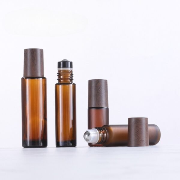 Amber Glass Roller Bottles 5ml 10ml Essential Oil Packaging - Image 3