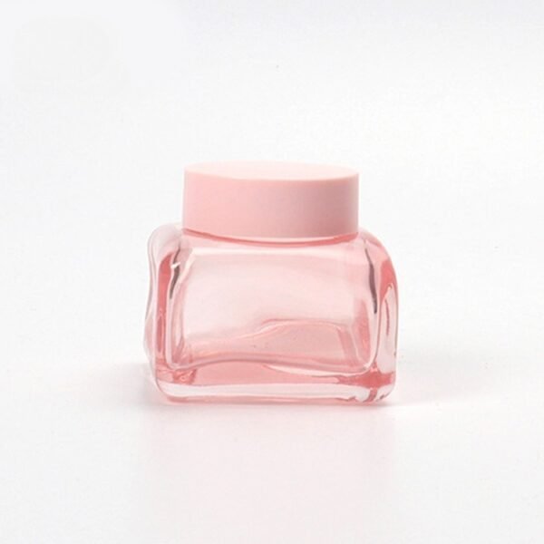 Elegant Pink Square Cosmetic Packaging Empty Cream Container - Image 4