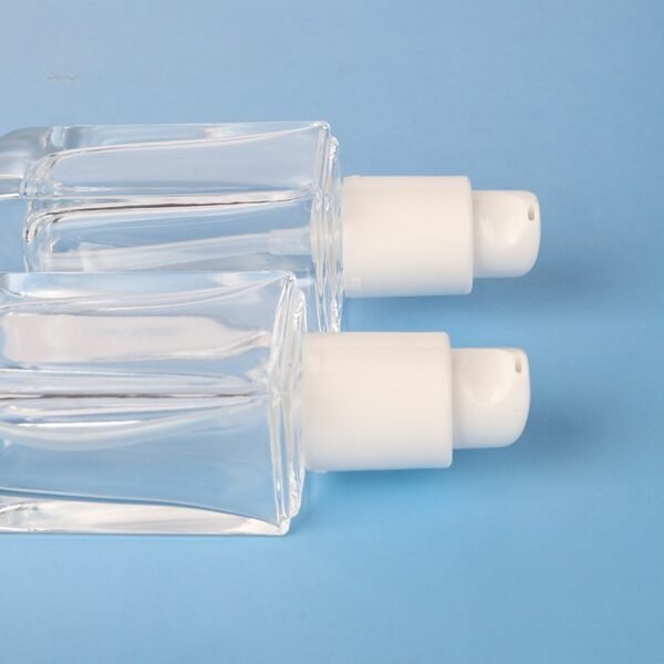 New Clear 30ml Glass Bottle Press Pump Foundation Cosmetic Packaging - Image 4