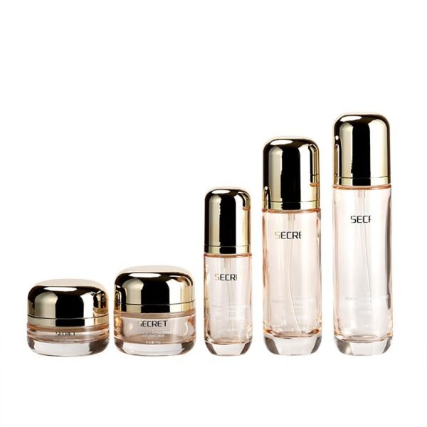 Empty Clear Lotion Pump Bottle 40ml 100ml 120ml Serum Bottle 30g 50g Glass Cream Jar - Image 5