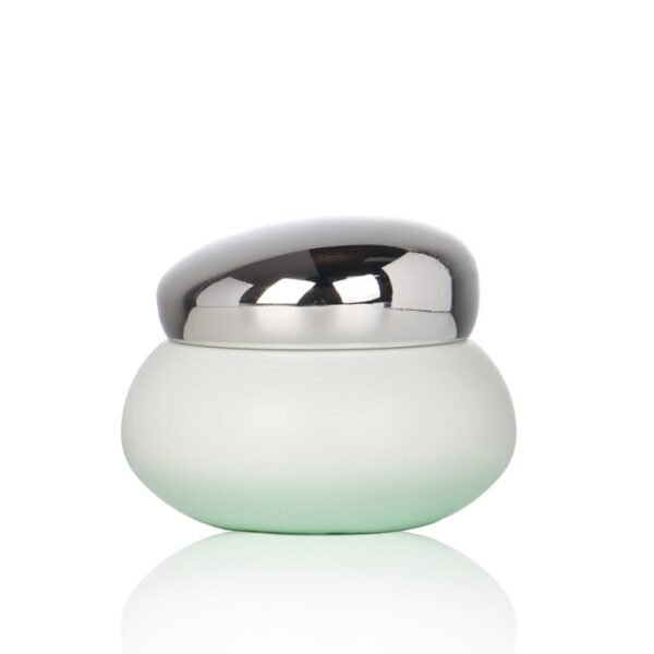 Cream Jar 100ml Glass Cosmetic Jars With Silver Lid - Image 5