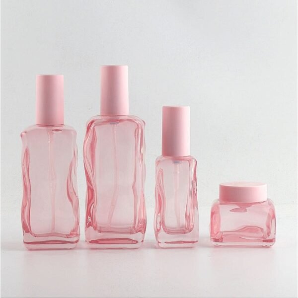 Elegant Pink Square Cosmetic Packaging Empty Cream Container - Image 6