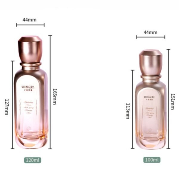 Luxury Empty Glass Cosmetic Containers 120ml Pump Bottle Cream Jar - Image 6