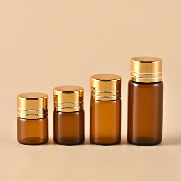 Amber Essential Oil Glass Bottles with Black Caps 1ml 2ml 3ml 5ml - Image 6
