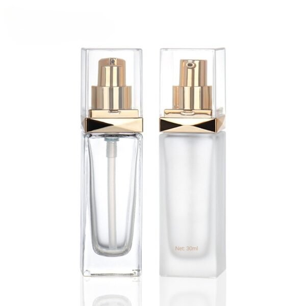 30ml glass foundation bottle customize cosmetic packaging