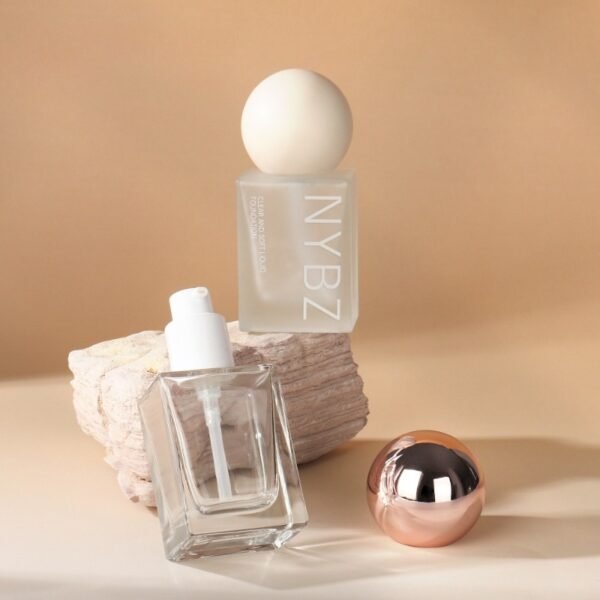 30ml square foundation bottle glass cosmetic packaging