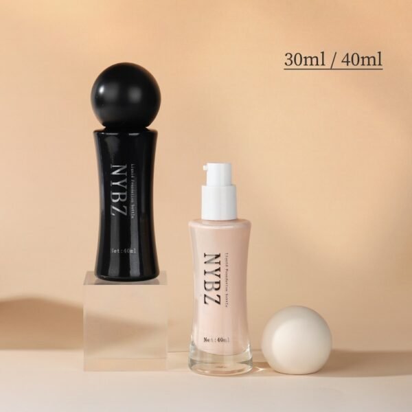 Thick Bottom 30ml Glass Bottle Serum Lotion Foundation Bottle