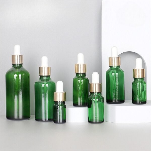 Wholesale 30ml Glass Dropper Bottle Green Serum Bottle