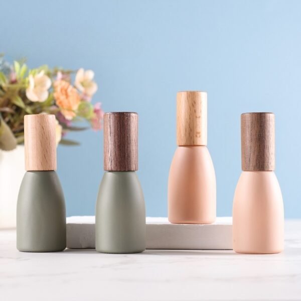 10ml Essential Oil Roller Bottles with Beech Wood Lid - Image 2