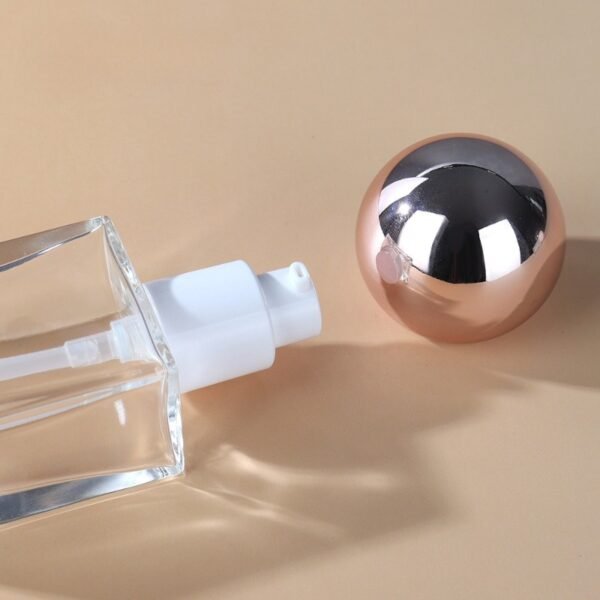 30ml square foundation bottle glass cosmetic packaging - Image 3
