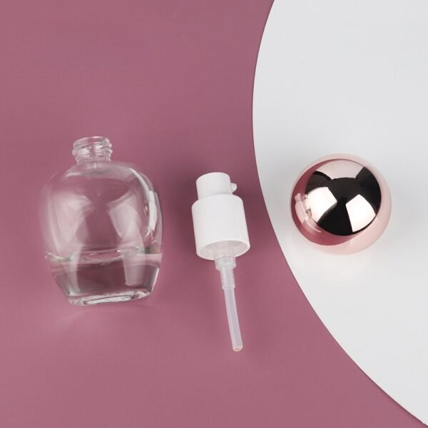 Empty Ball Cap 30ml Pump Bottle Frosted Cosmetic Packaging - Image 3