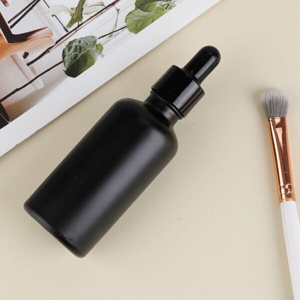 Luxury Empty 5ml Black Matte Dropper Bottle Essencial Oil Bottles - Image 4