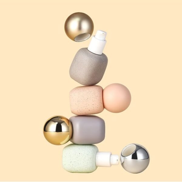 Wholesale 30ml Pump Foundation Bottle with Ball Cap - Image 4