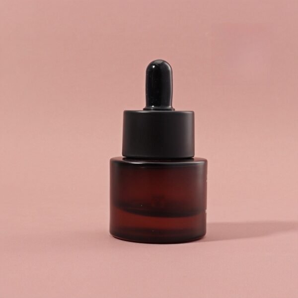 Custom Logo 30ml Frosted Amber Glass Dropper Bottle - Image 5