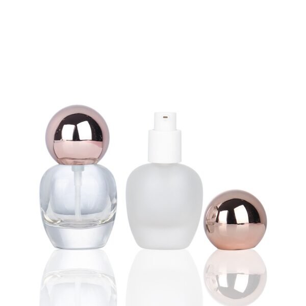 Empty Ball Cap 30ml Pump Bottle Frosted Cosmetic Packaging - Image 5