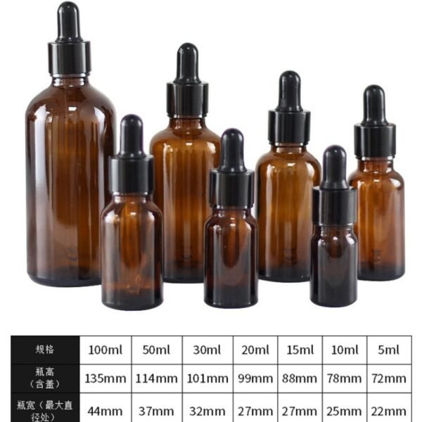 Manufacturer Amber Dropper Bottle Essencial Oil Bottle - Image 6