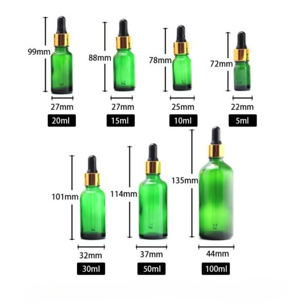 Wholesale 30ml Glass Dropper Bottle Green Serum Bottle - Image 6