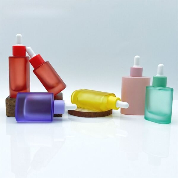customize 30ml empty clear frosted serum glass dropper bottle - Image 3
