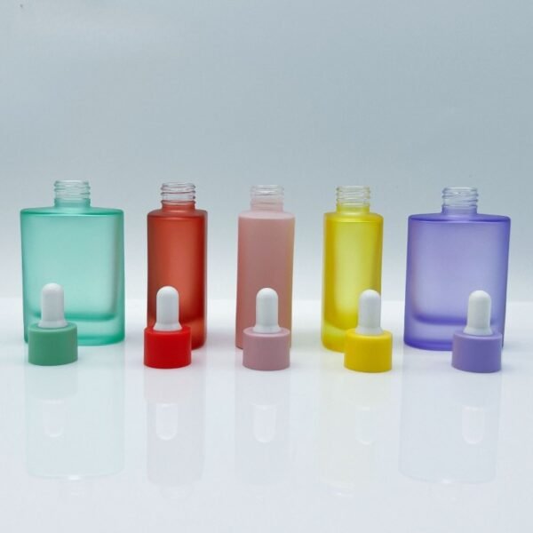 customize 30ml empty clear frosted serum glass dropper bottle - Image 4