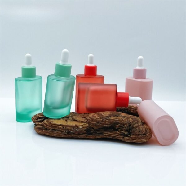 customize 30ml empty clear frosted serum glass dropper bottle - Image 5