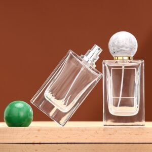 100ml Square Empty Clear Spray Mist Perfume Bottle