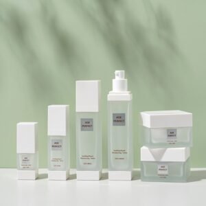 Custom Empty Square Cosmetic Packaging Set Cream Jar